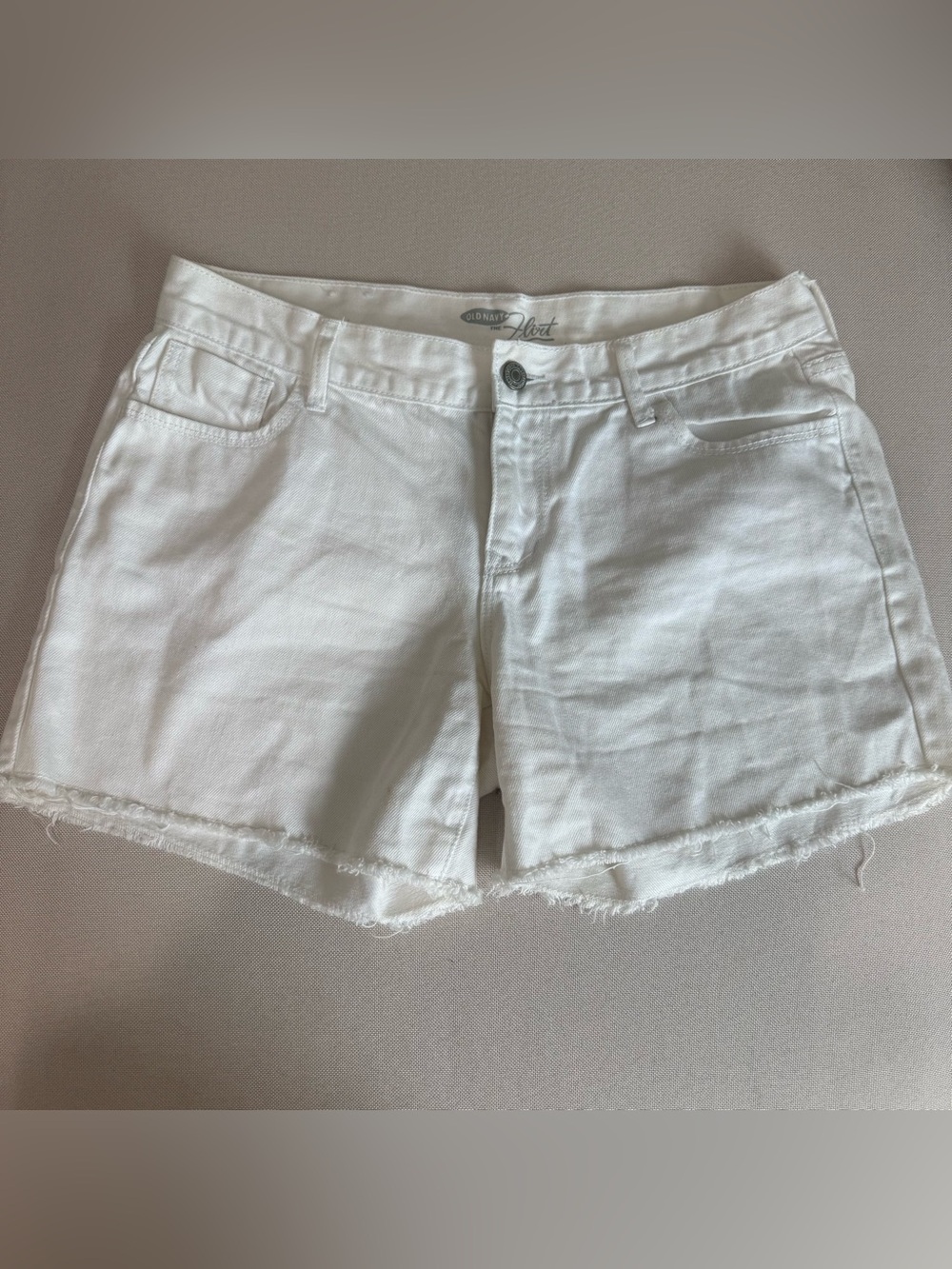 Old Navy The Flirt White Denim Shorts(Ships from Alaska)